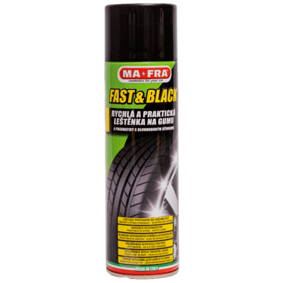 MA-FRA VIP чернение для шин с восстанавливающим эффектом FAST & BLACK (spray) 500мл