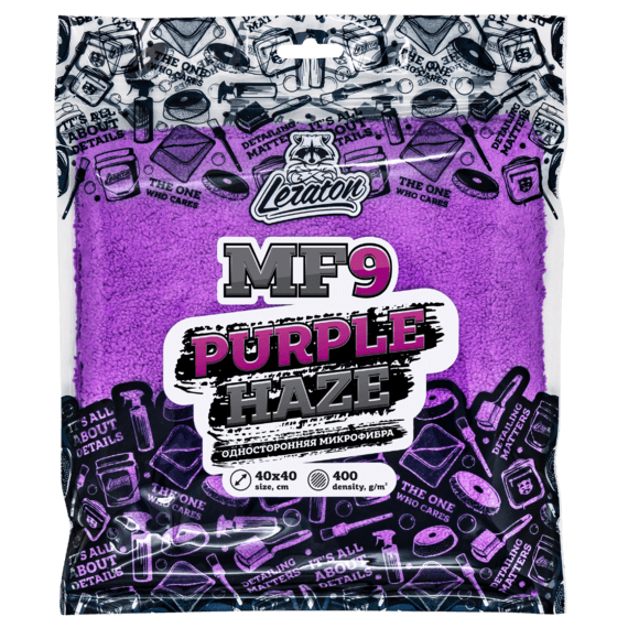 Микрофибра односторонняя без краев LERATON PURPLE HAZE MF9 40x40 400 гр/м2