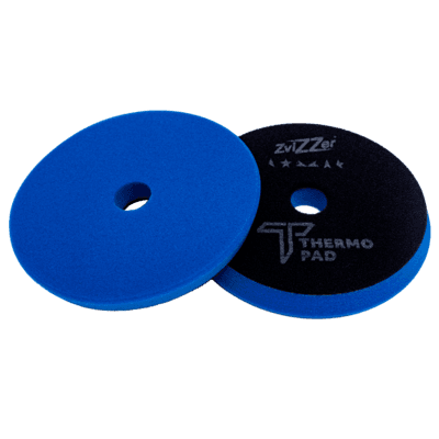 Zvizzer Thermo Pad MEDIUM 155-160/20/150мм. Полировальный термостойкий поролоновый синий круг средней плотности 13 kPa.