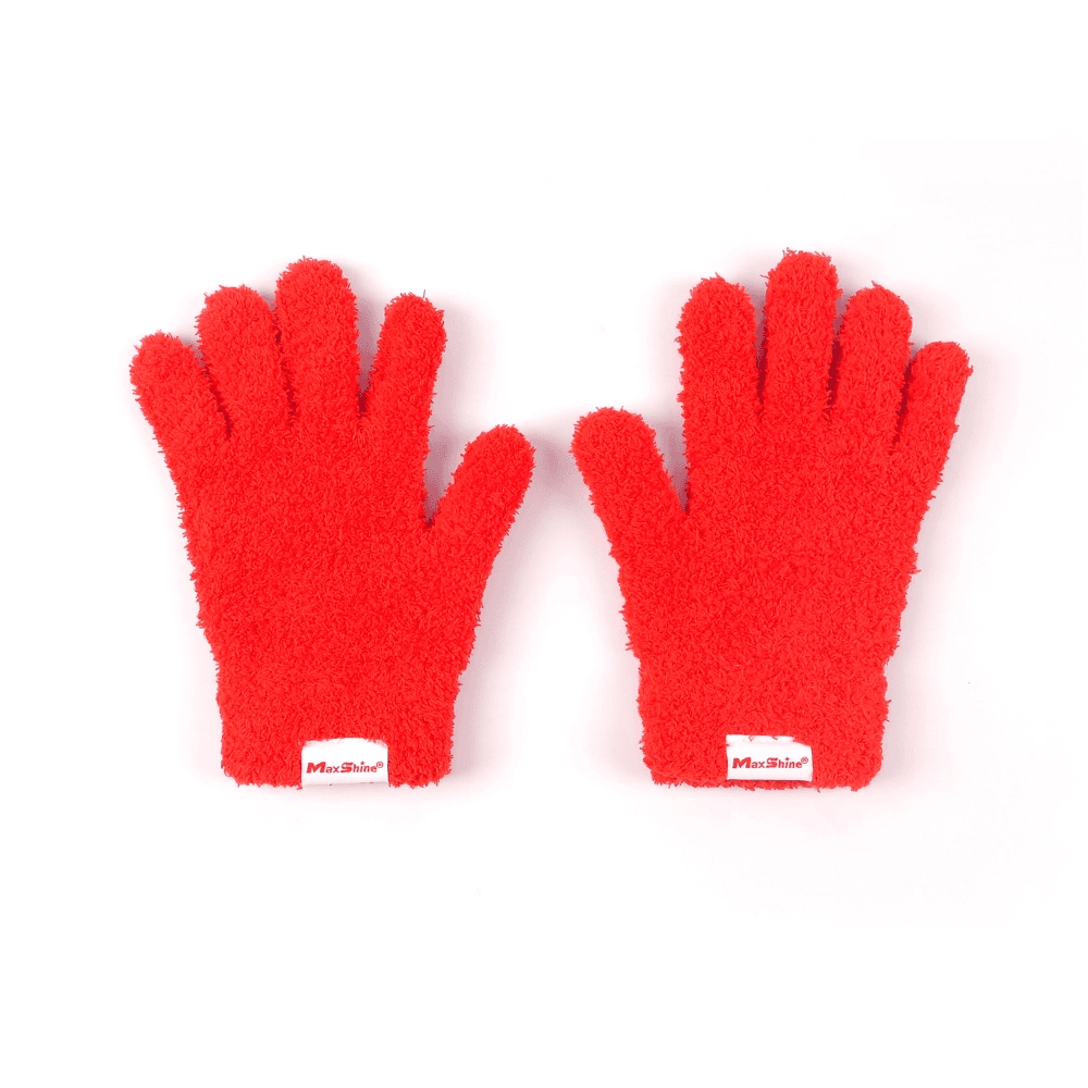 Плюшевые перчатки из микрофибры MaxShine, 1 пара, 12*20,5 см