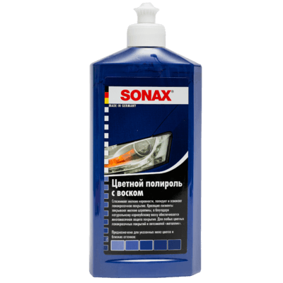 Sonax Цветной полироль с воском (синий) Nano Pro Polish & Wax Color 500мл