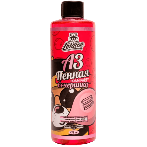 Leraton A3 Шампунь для ручной мойки Bubble gum 473мл