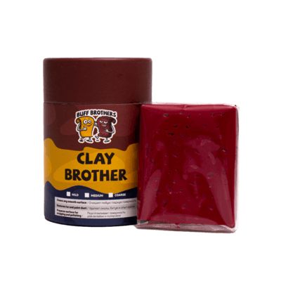 Глина полировальная полуабразивная BUFF BROTHERS CLAY MAROON 100gr.