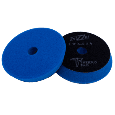 Zvizzer Thermo Pad MEDIUM 85-90/20/80мм. Полировальный термостойкий поролоновый синий круг средней плотности 13 kPa.