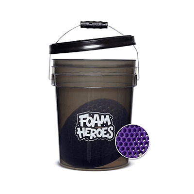 Foam Heroes Detailing Bucket ведро с сепаратором и крышкой для детейлинг мойки, 20л