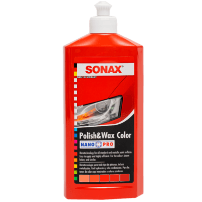 Sonax Цветной полироль с воском (красный) Nano Pro Polish & Wax Color 500мл