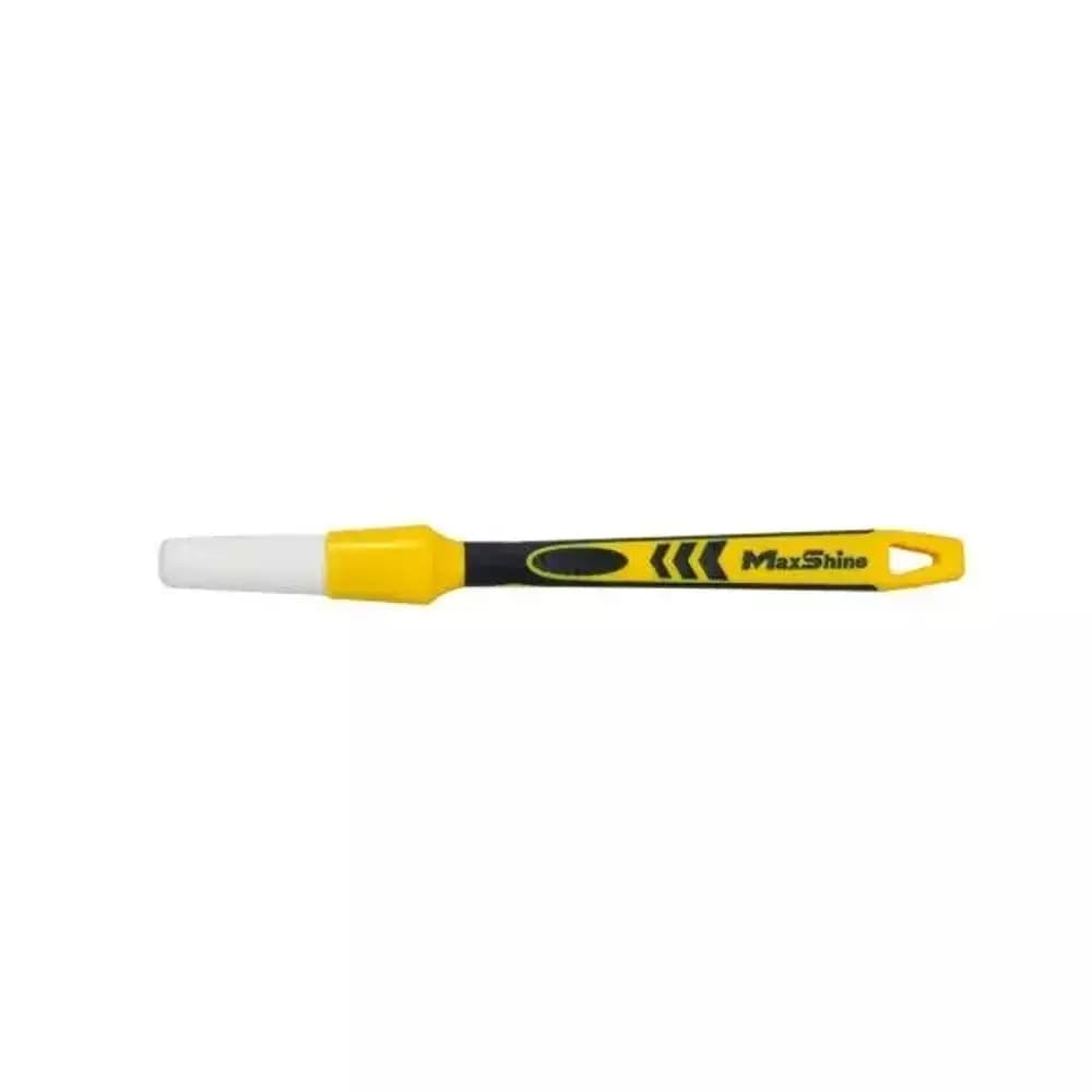 Кисть для детейлинга - White Classic #S MaxShine, 21,5 см, диаметр 2,15 см, мягкая PET щетина,