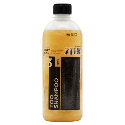 Smart Open Высокопенный ручной шампунь без фосфата и растворителей Too Shampoo Gold 500мл