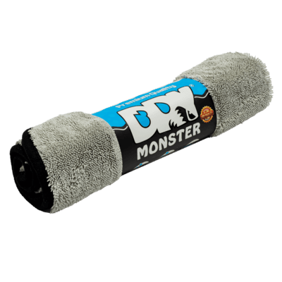 Dry Monster Серая микрофибра для сушки с оверлоком 560gsm 50x60см