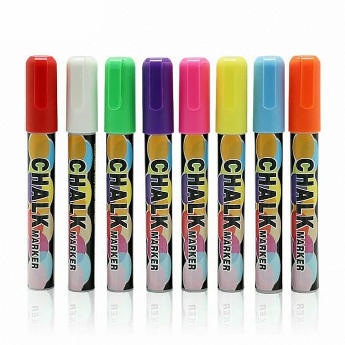 Детейлинг маркеры CHALK MARKER 8 цветов для работы с ЛКП и пленкой круглый стержень 6 мм