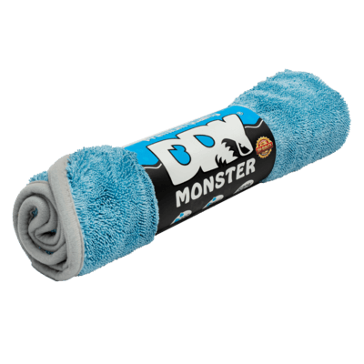 Dry Monster Синяя микрофибра для сушки с оверлоком 560gsm 50x60см