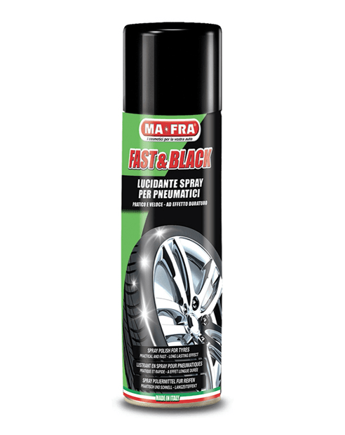 MA-FRA VIP чернение для шин с восстанавливающим эффектом FAST & BLACK (spray) 250мл