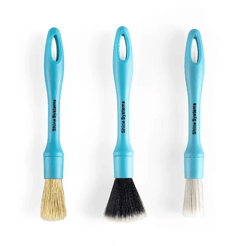 Shine Systems Набор профессиональных кистей для автомобиля (3шт) Detail Brush Kit