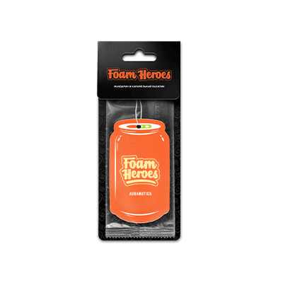 Foam Heroes Auramatica Мандарин и карамельный базилик подвесной ароматизатор