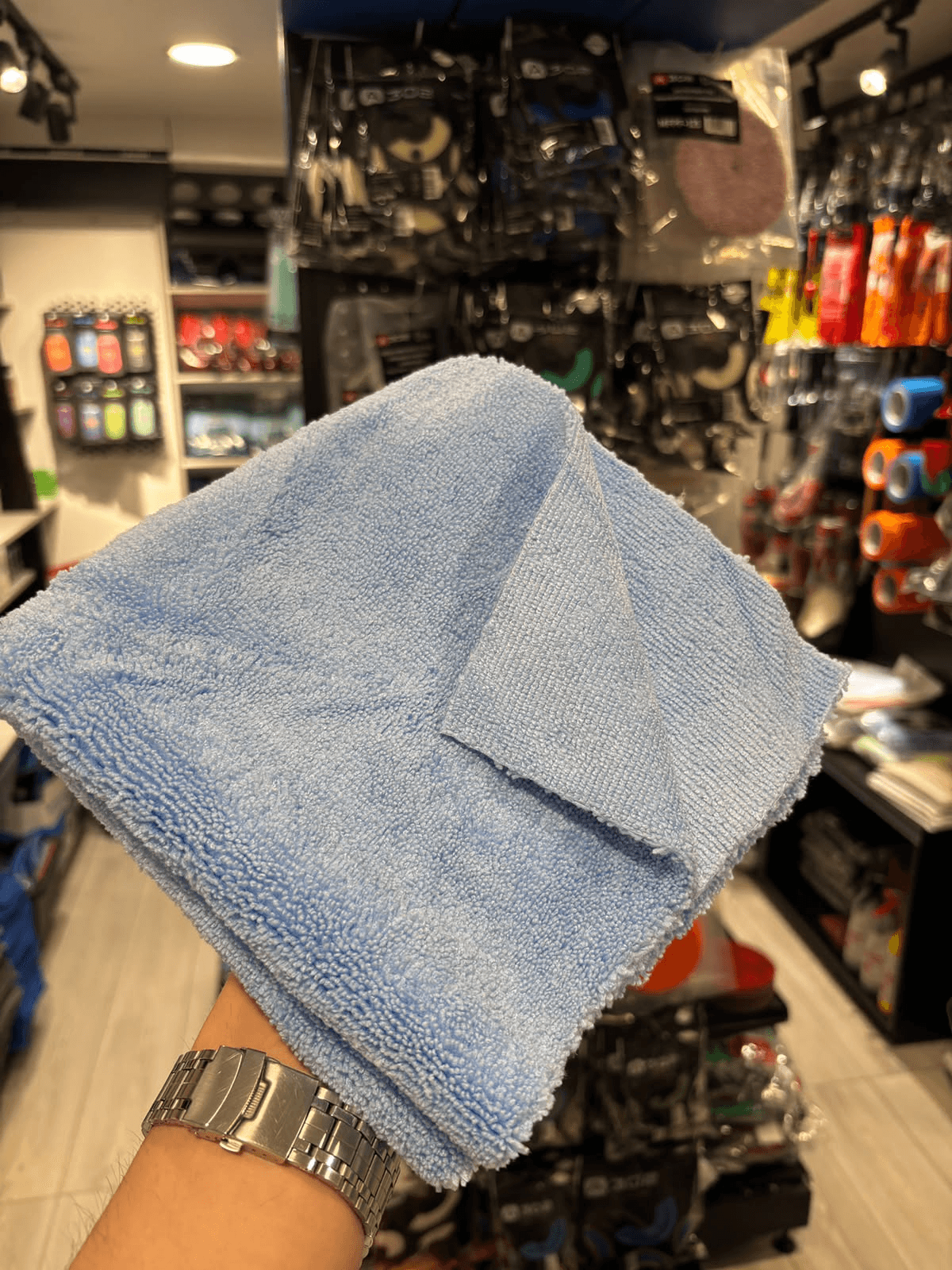 Detailing Boom Полотенце из микрофибры.Цвет голубой.Плотность 400GSM 40/40